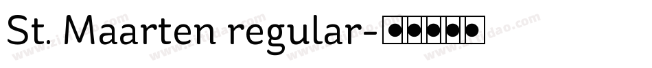 St. Maarten regular字体转换